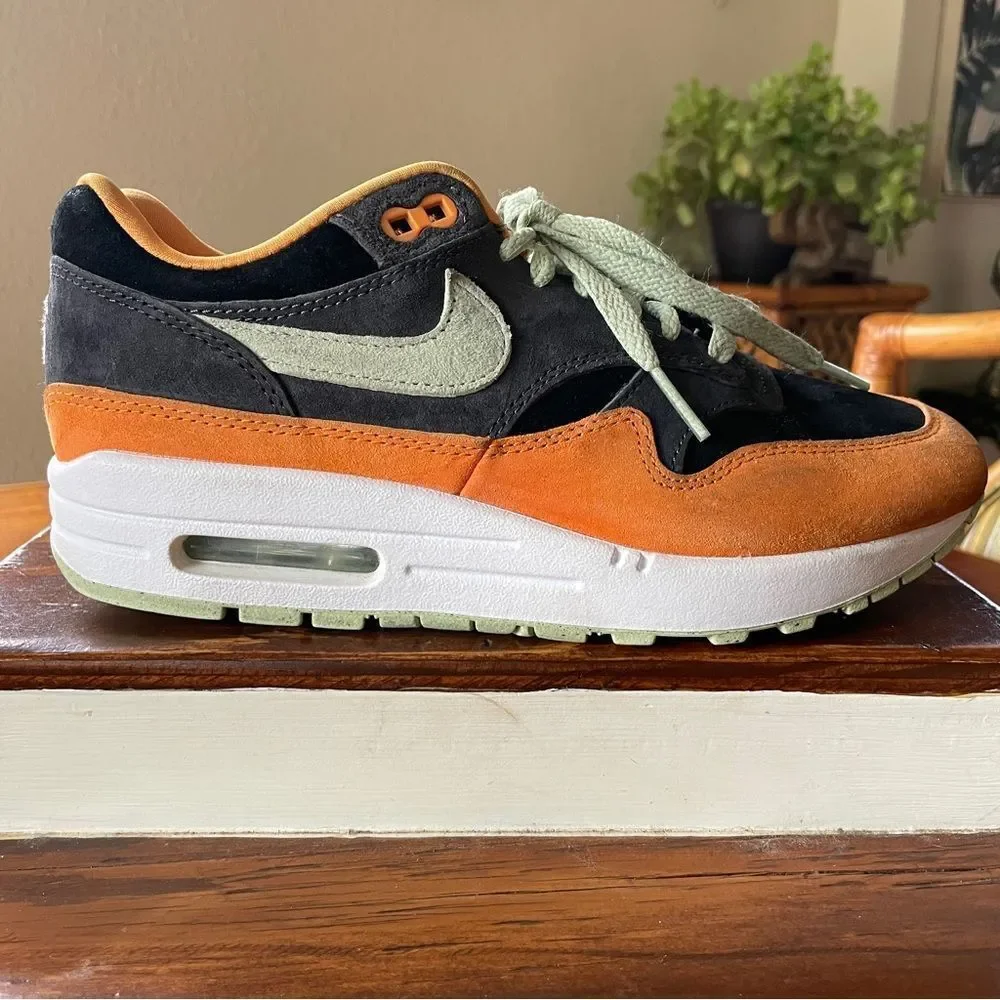 Nike Men’s Air Max 1 Premium Ugly Duckling - Honeydew Orange Gray White Size 5